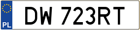 Trailer License Plate